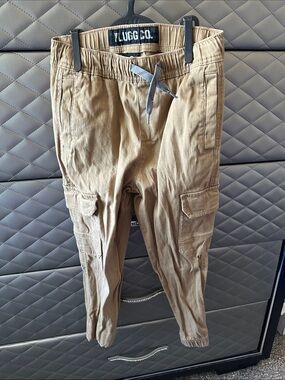 Plugg Tan Cargo Jogger Pants